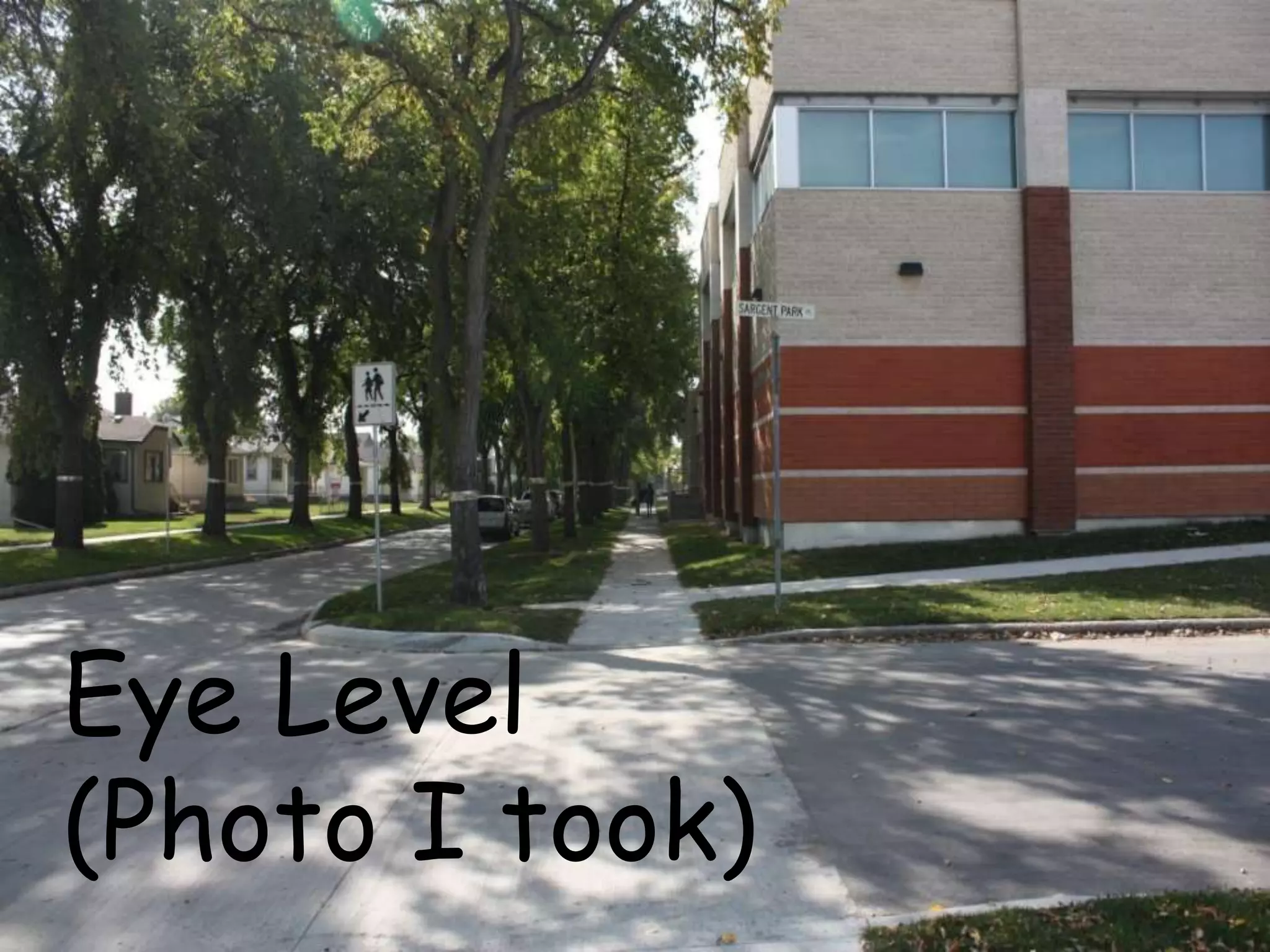 Eye Level
(Photo I took)
 