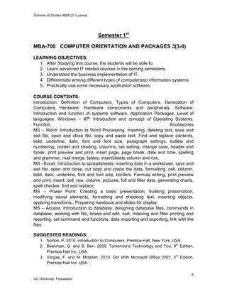 Gcuf scheme | PDF