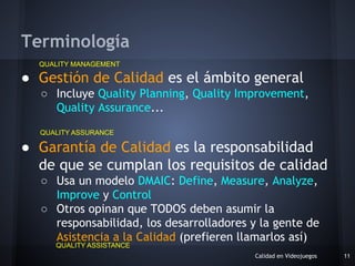 GCV 04 Control de calidad: Generalidades - Gestión de la Calidad en ...
