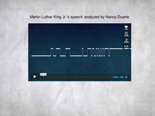Martin Luther King Jr.'s speech analyzed by Nancy Duarte
 