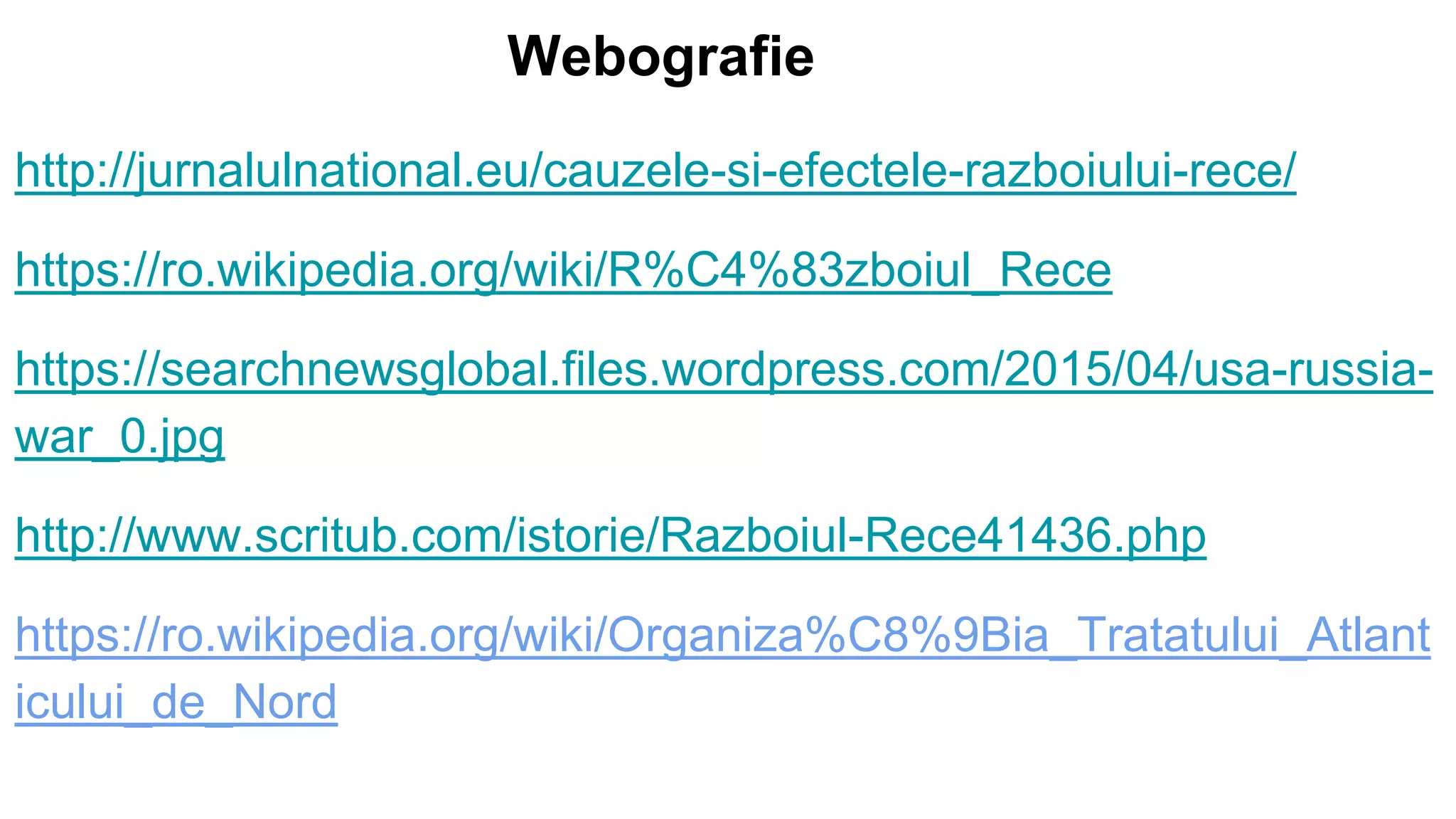 Razboiul rece | PPTX