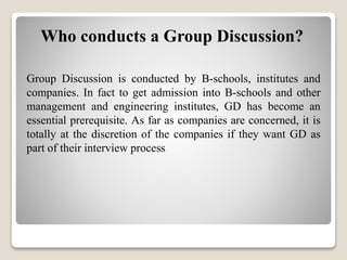 How to Prepare for Group Discussion | PPTX