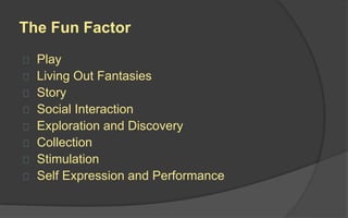 LAFS Game Design 10 - Fun and Accessability | PPTX