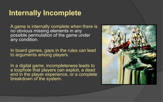 LAFS Game Design 9 - Balancing | PPTX