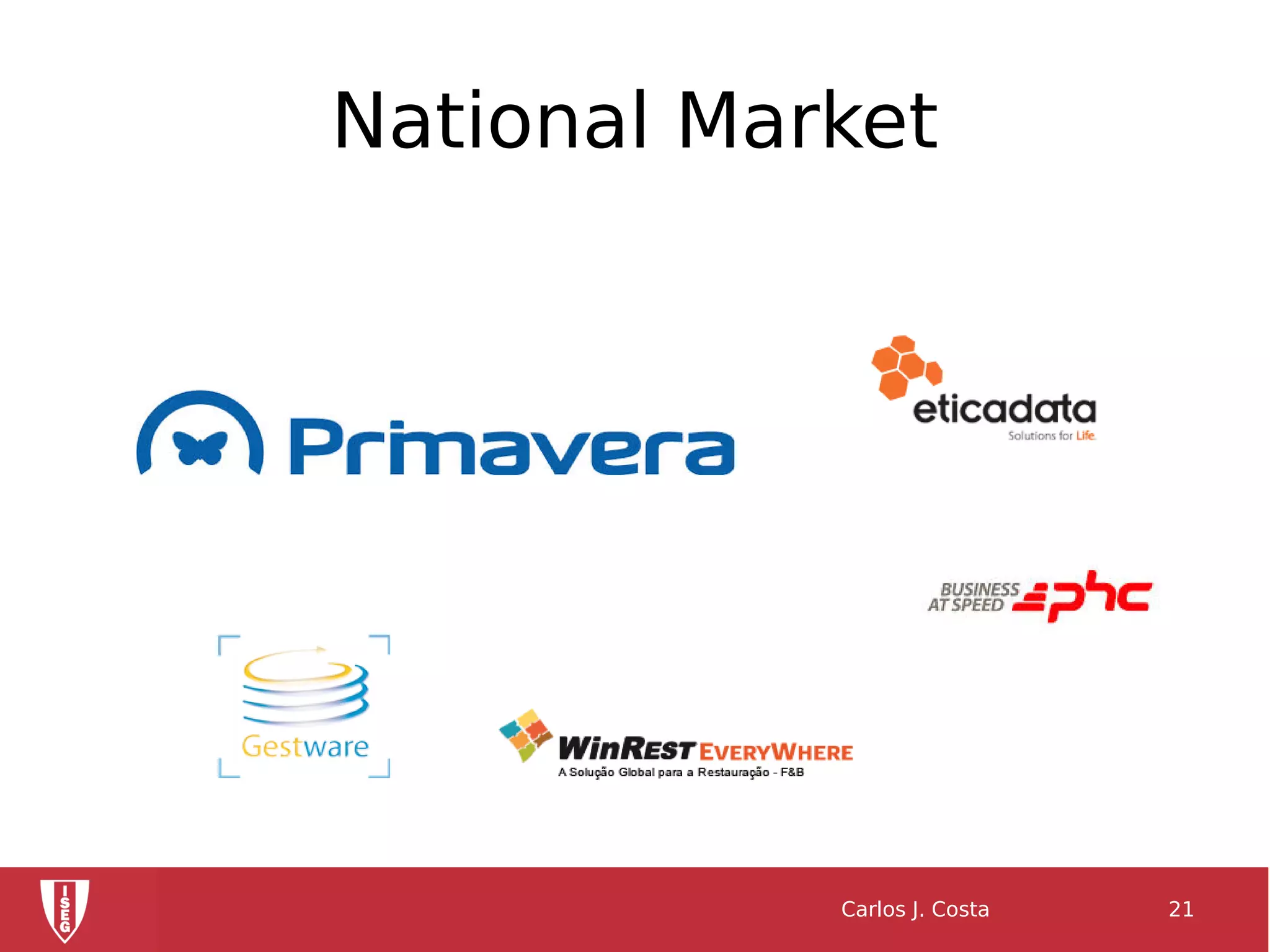 National Market
Carlos J. Costa 21
 