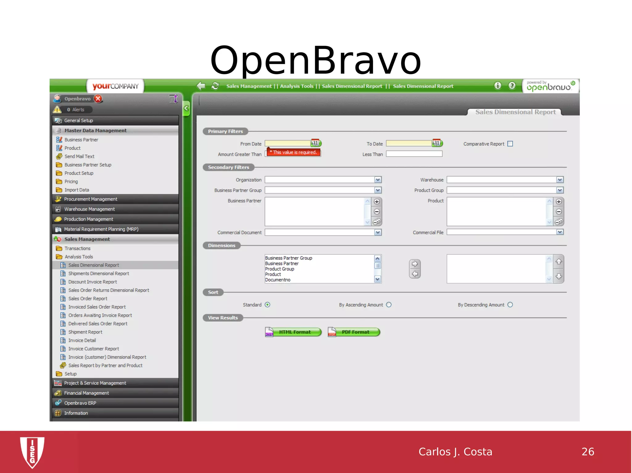 OpenBravo
Carlos J. Costa 26
 