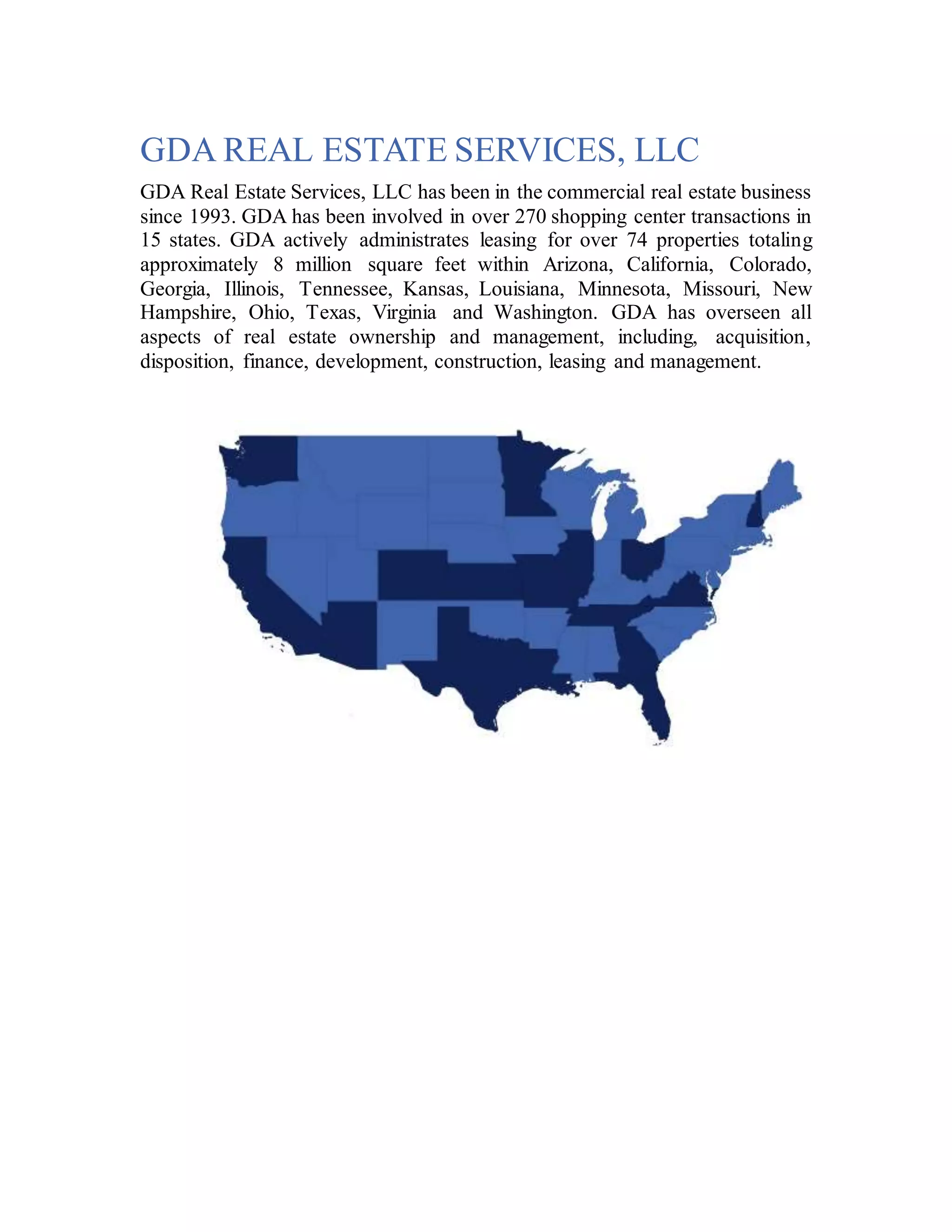 Gda real estate services PDF