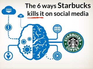 The 6 ways Starbucks
kills it on social media
 