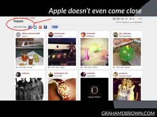 GRAHAMDBROWN.COM
Apple  doesn’t  even  come  close
 