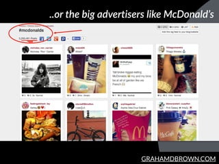 GRAHAMDBROWN.COM
..or  the  big  advertisers  like  McDonald’s
 