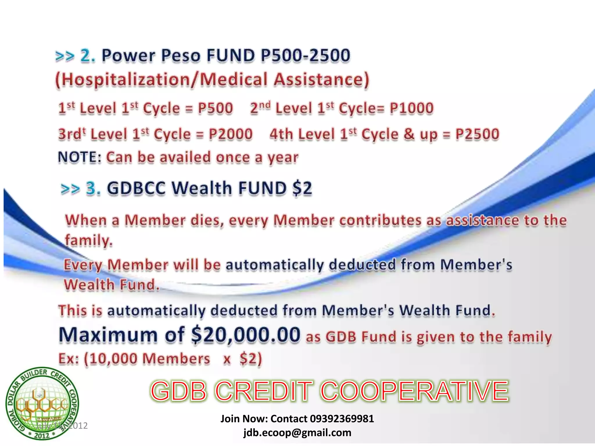 Join Now: Contact 09392369981
July 15, 2012
                     jdb.ecoop@gmail.com
 