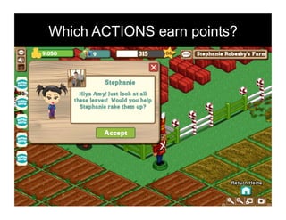 Which ACTIONS earn points?
 
