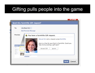 Gifting pulls people into the game
 
