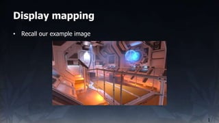 Display mapping
1
• Recall our example image
 