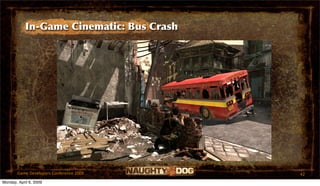 In-Game Cinematic: Bus Crash




       Game Developers Conference 2009     42
Monday, April 6, 2009
 