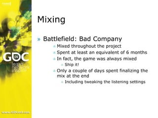 How High Dynamic Range Audio Makes Battlefield: Bad Company Go BOOM