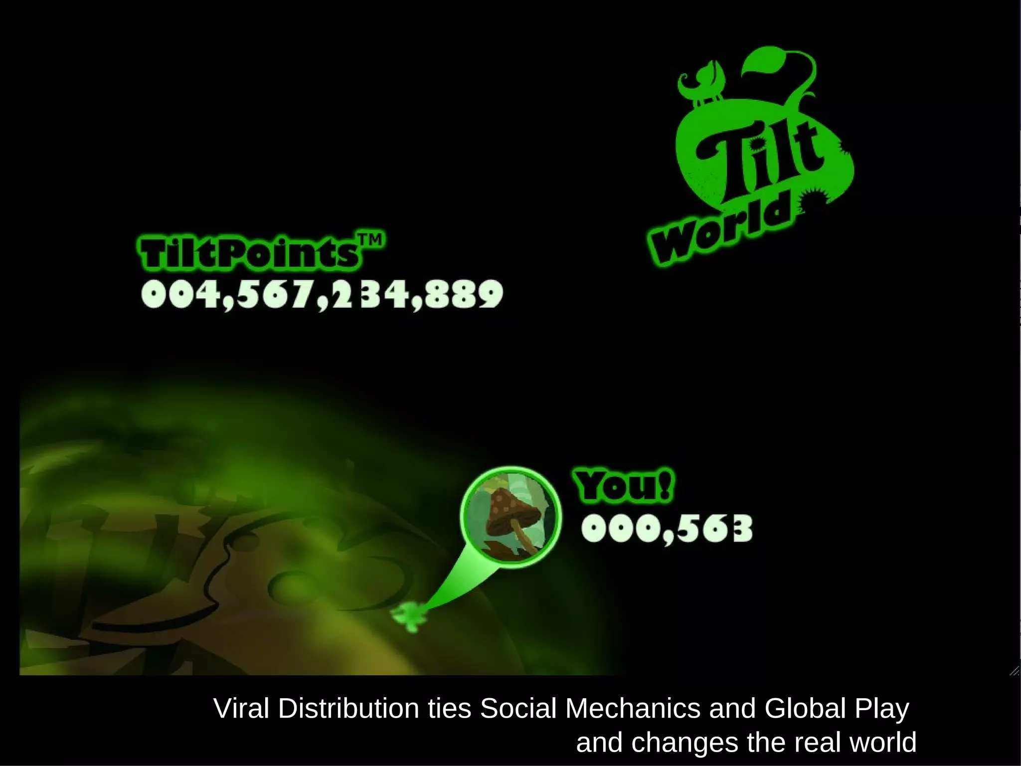 Viral Distribution ties Social Mechanics and Global Play  and changes the real world 