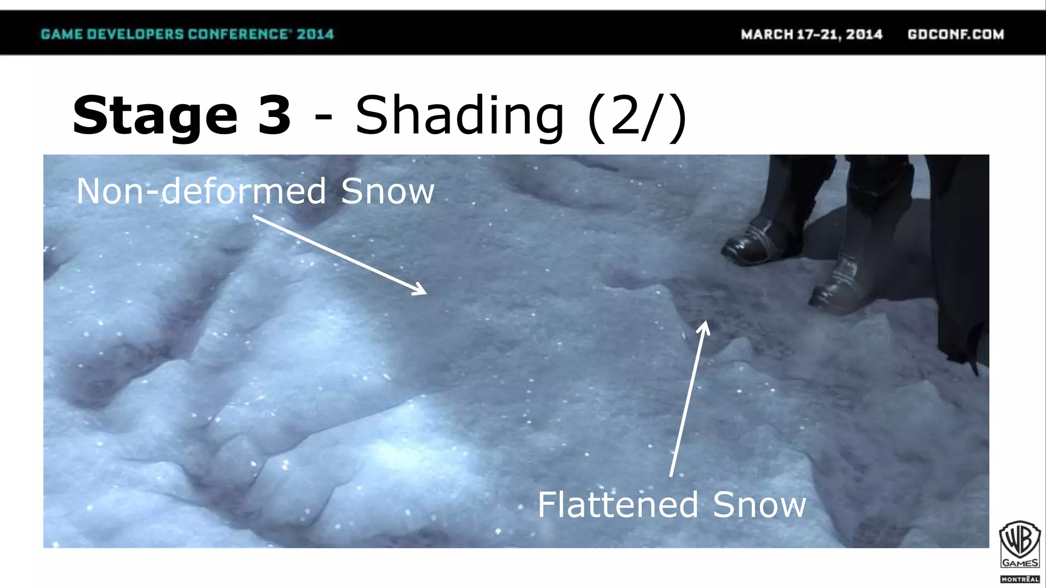 Stage 3 - Shading (2/)
Non-deformed Snow
Flattened Snow
 