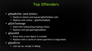 Glbuffersubdata Gdc 14 bringing unreal engine 4 to open_gl | PDF