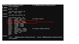 Waste 56 bytes / 64 bytes
 