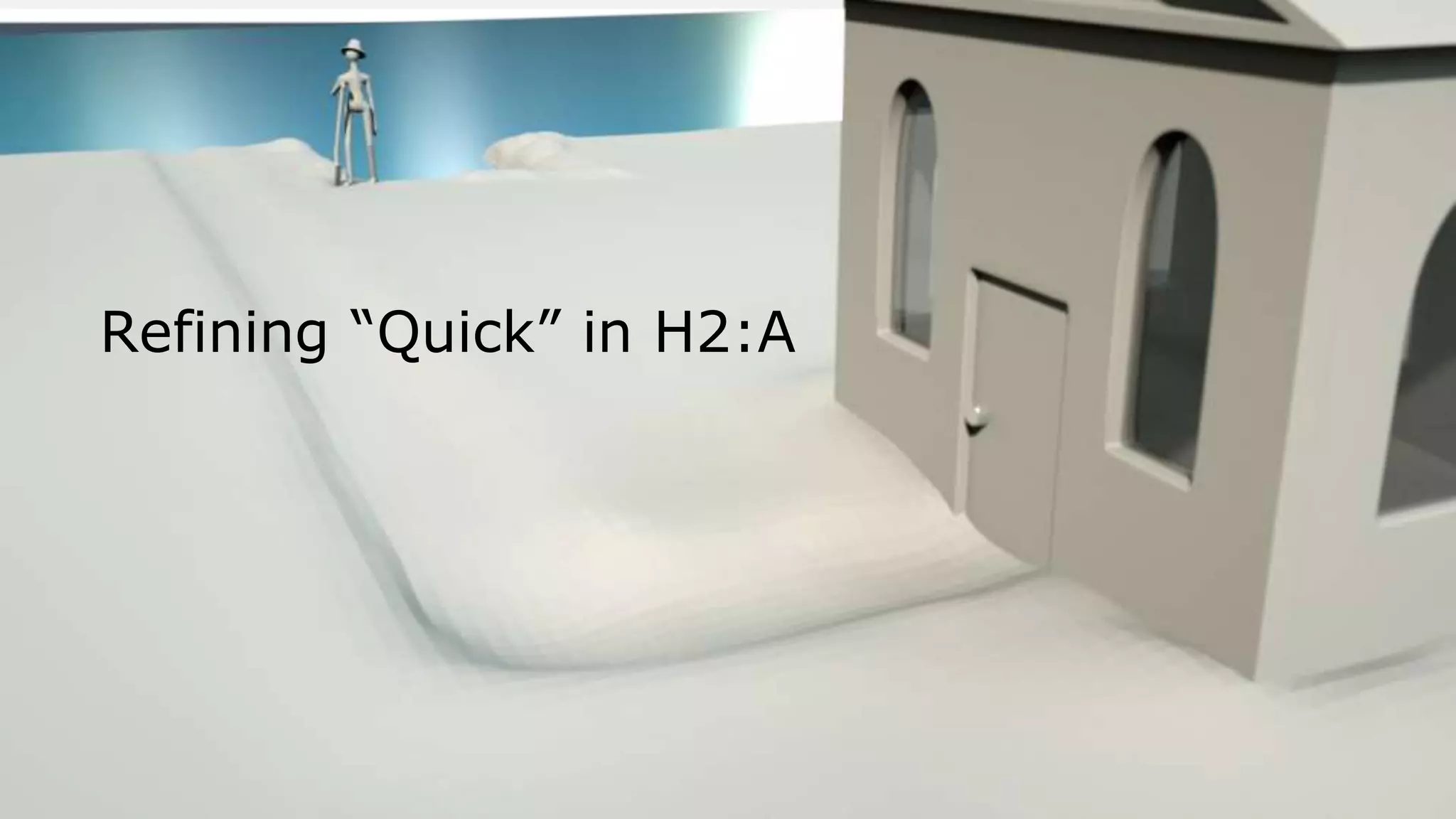 Refining “Quick” in H2:A
 
