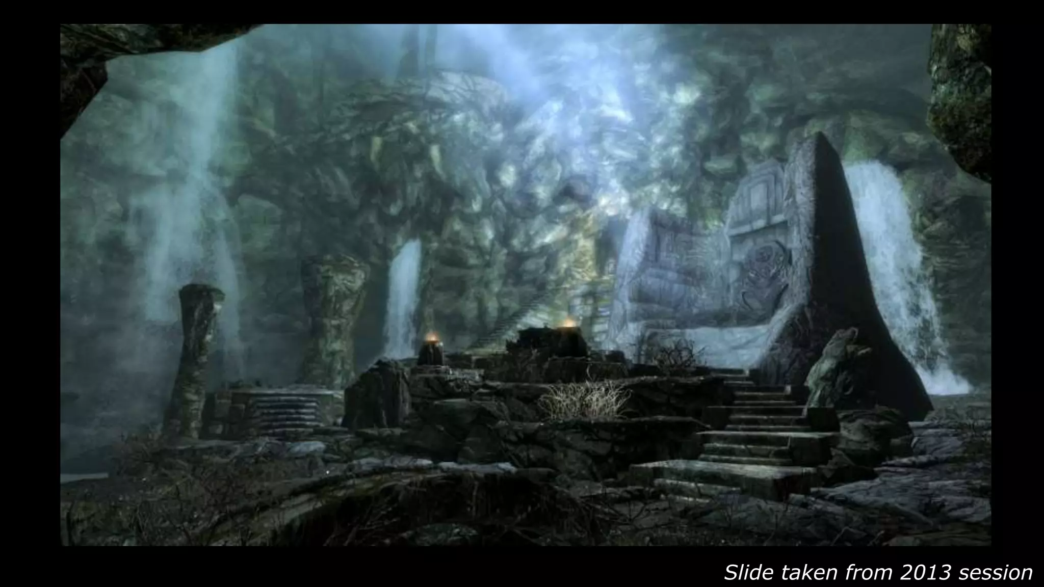 Slide taken from 2013 session
 