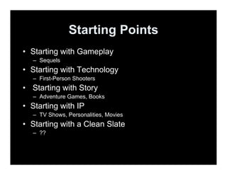 GDC 2009 Game Design Improv