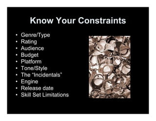 GDC 2009 Game Design Improv