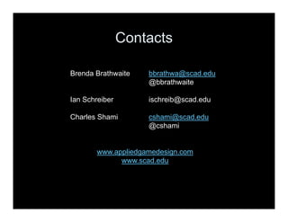 GDC 2009 Game Design Improv