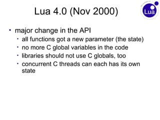 A brief history of Lua - Roberto Ierusalimschy (PUC Rio) | PPT