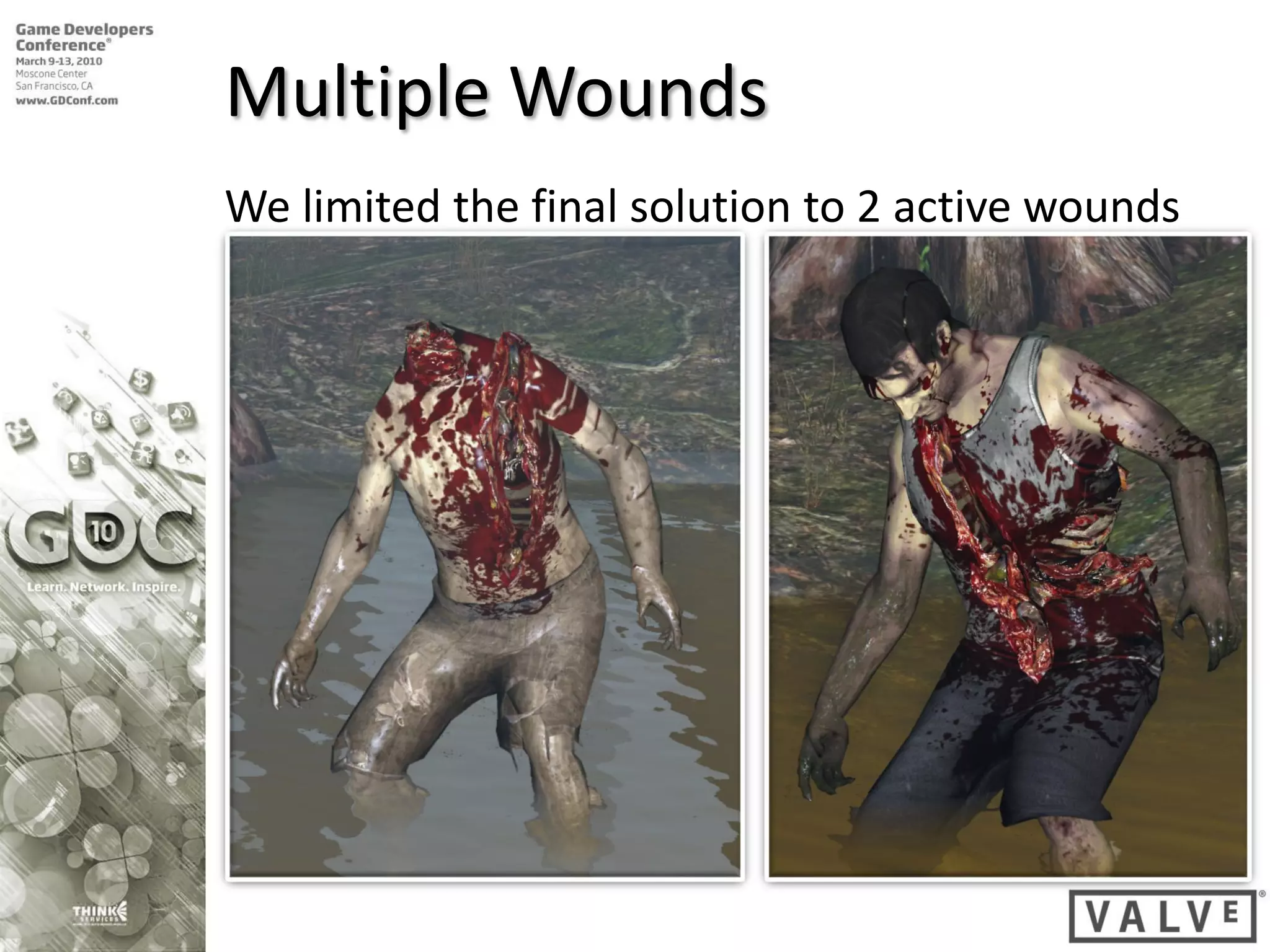 Multiple Wounds
We limited the final solution to 2 active wounds
 