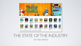 THE STATE OF THE INDUSTRY
         The New World
 