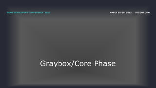 Graybox/Core Phase
 