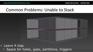 Common Problems: Unable to Stack




• Leave A Gap
  • Space for holes, gaps, partitions, triggers
 