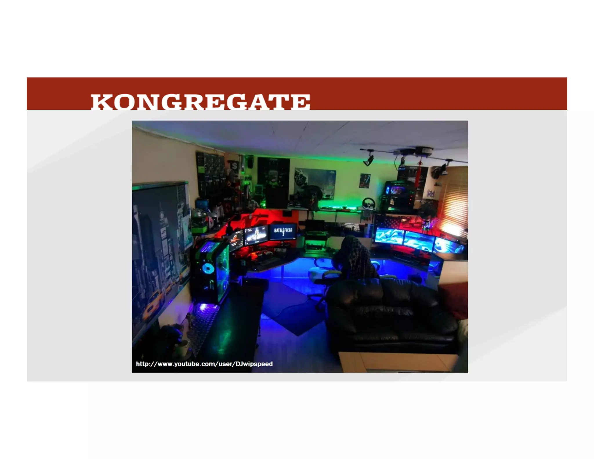 Spending	
  $5-­‐$10k	
  on	
  specialized	
  PC	
  Gaming	
  rigs	
  that	
  improve	
  your	
  skills	
  and	
  enhance	
  
your	
  compeMMveness	
  is	
  not	
  really	
  that	
  diﬀerent	
  from	
  spending	
  money	
  for	
  in-­‐game	
  
items	
  that	
  doe	
  the	
  same.	
  But	
  I	
  bet	
  you	
  all	
  ﬁnd	
  it	
  a	
  lot	
  easier	
  to	
  contemplate.	
  While	
  it	
  
might	
  not	
  be	
  how	
  you	
  would	
  choose	
  to	
  spend	
  your	
  money	
  you	
  are	
  more	
  likely	
  to	
  
walk	
  into	
  this	
  room	
  and	
  say	
  “wow”	
  than	
  “what	
  were	
  you	
  thinking”.	
  But	
  for	
  the	
  
person	
  spending	
  in-­‐game	
  the	
  items	
  have	
  context	
  and	
  value	
  equal	
  to	
  these,	
  and	
  just	
  
because	
  that	
  experience	
  isn’t	
  yours	
  doesn’t	
  make	
  it	
  less	
  valid.	
  	
  
41
 