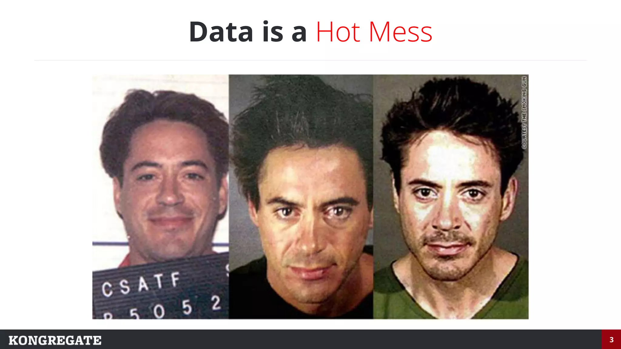 3
Data is a Hot Mess
 