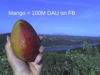 Mango = 100M DAU on FB 