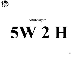 5W 2 H
15
Abordagem
 