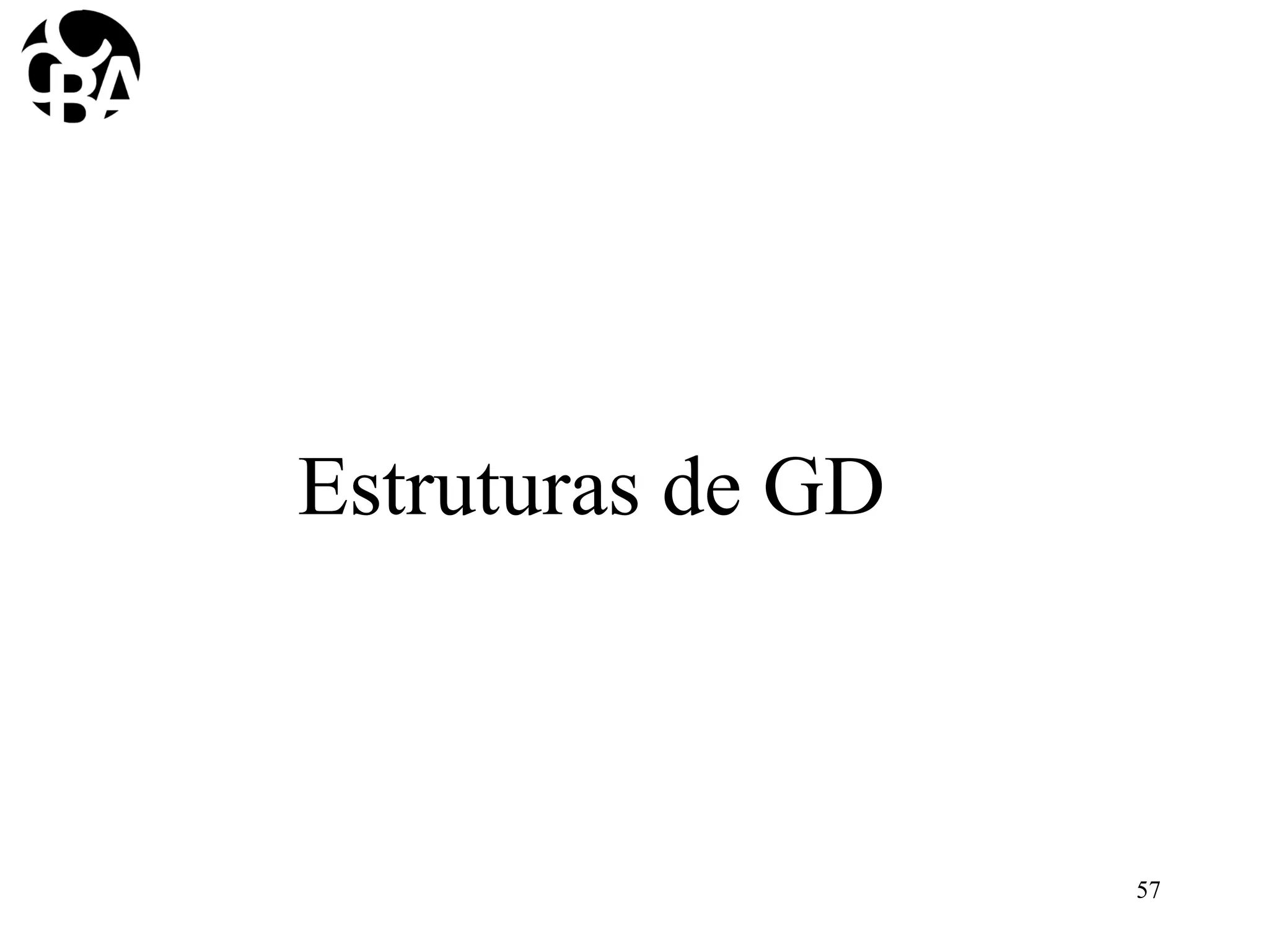 Estruturas de GD
57
 
