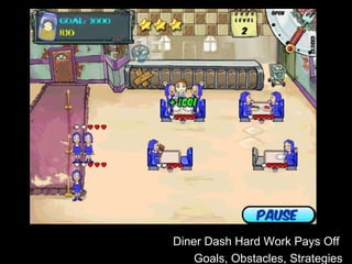 Diner Dash Hard Work Pays Off  Goals, Obstacles, Strategies 