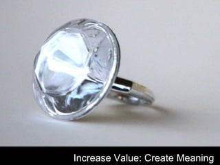 Increase Value: Create Meaning 