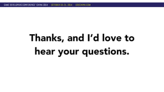 Thanks, and I’d love to 
hear your questions. 
 