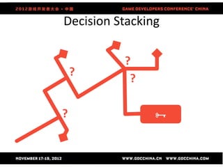 Decision Stacking

          ?
    ?
           ?

?              
 