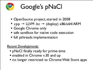 C++ on the Web (GDCE 2013) Slide 7