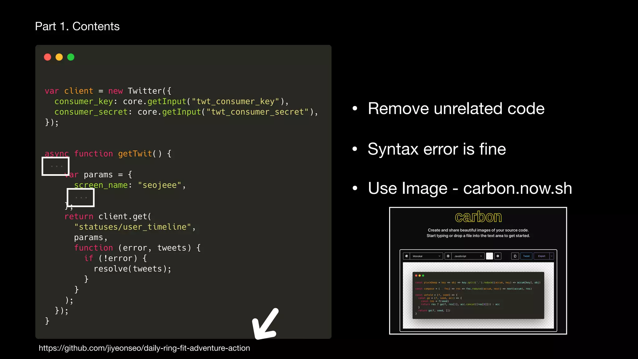 Quick start! for tech talk beginners