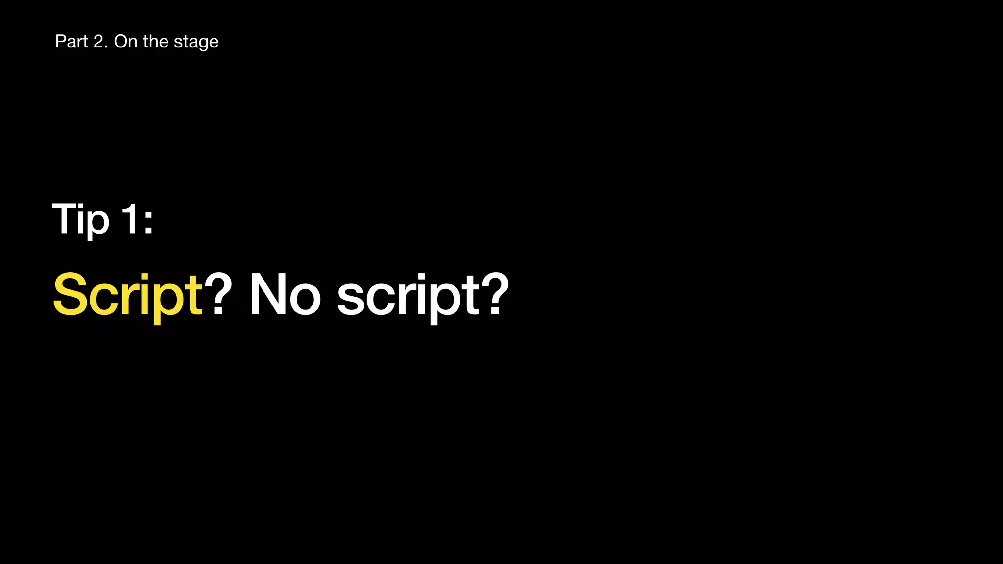 Quick start! for tech talk beginners