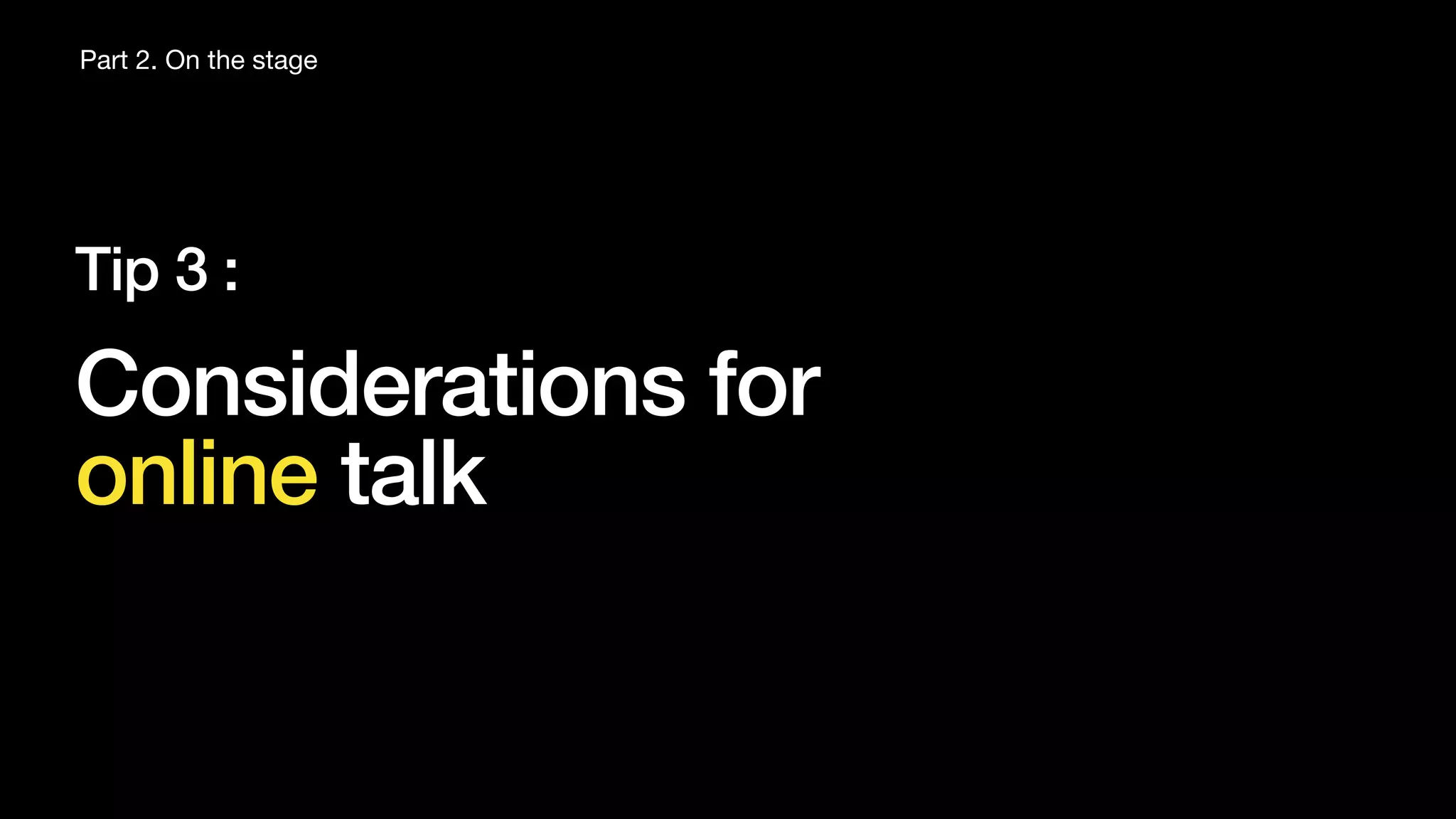 Quick start! for tech talk beginners