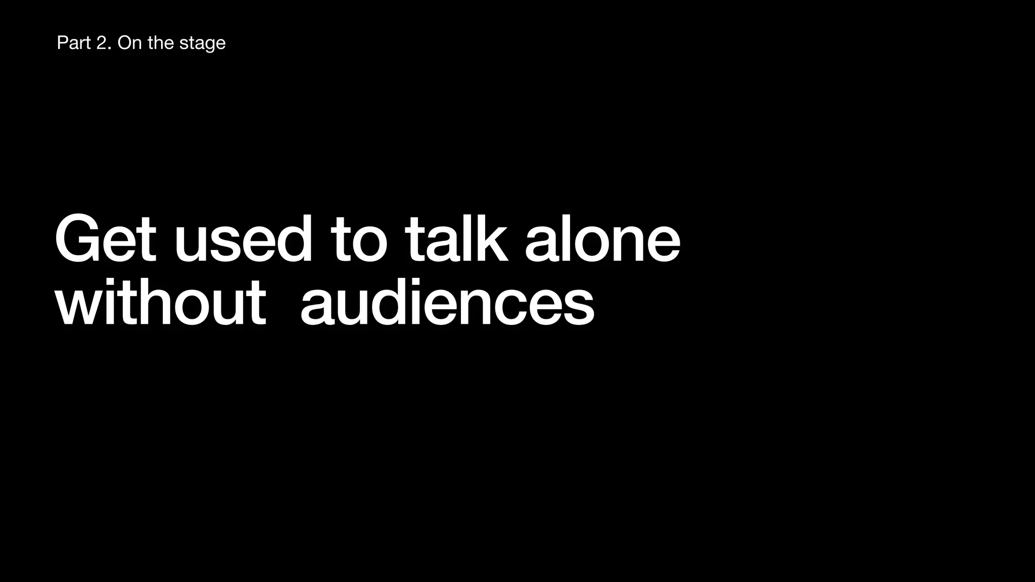 Quick start! for tech talk beginners