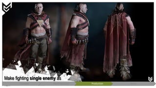 Make fighting single enemy as
fun Concept Pre-Production Production Polish
 