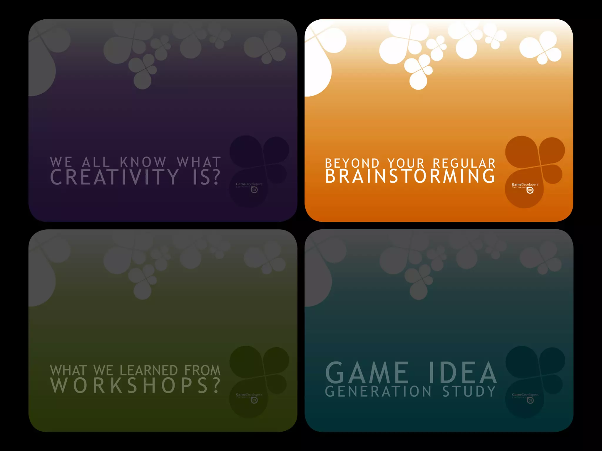 GDCMobile08: Creativity Techniques is Game Design